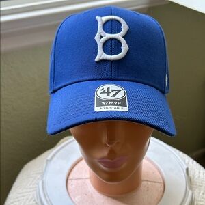 47 Brand Blue Adjustable Baseball Cap Brooklyn Dodgers